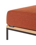 Feo Sitzhocker terrakotta/beige - 40x40x32 cm