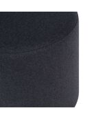 Kleine zwarte voetenbank Folk - D.50x25 cm