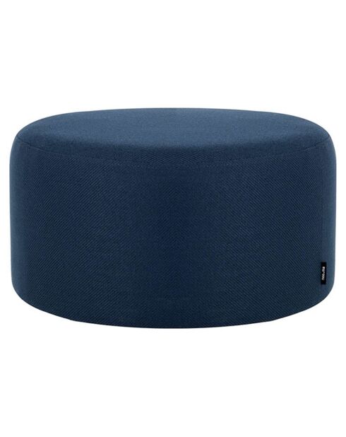 Kleiner blauer Fußhocker Folk - D.50x25 cm