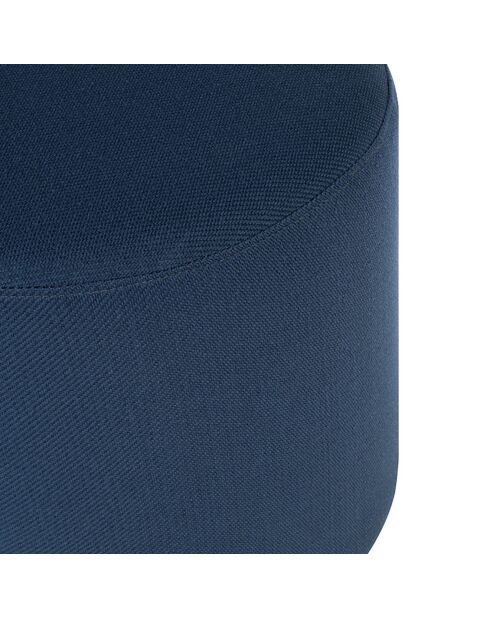 Kleiner blauer Fußhocker Folk - D.50x25 cm