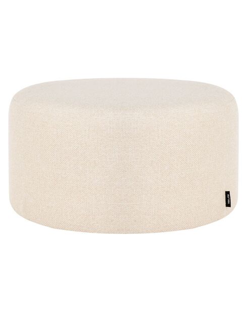 Puf Folk pequeño beige - D.50x25 cm