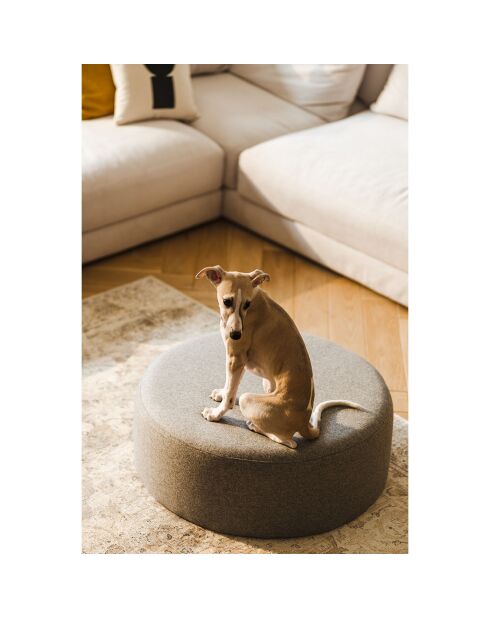 Pouf grande Folk grigio - D.70x25 cm