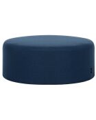 Pouf grande blu folk - D.70x25 cm