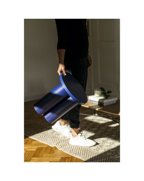 Tabouret Oly violet - D.38x42 cm