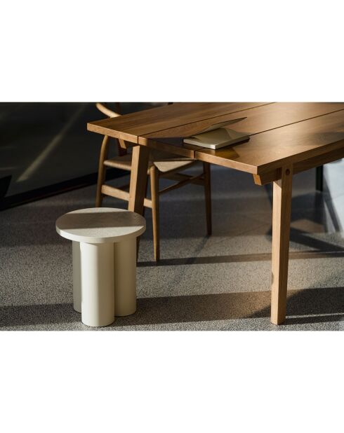 Tabouret Oly beige - D.38x42 cm