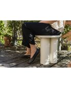 Tabouret Oly beige - D.38x42 cm