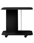 Ho schwarzer mobiler Rollwagen - 60x40x54 cm