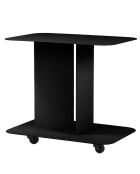 Ho schwarzer mobiler Rollwagen - 60x40x54 cm