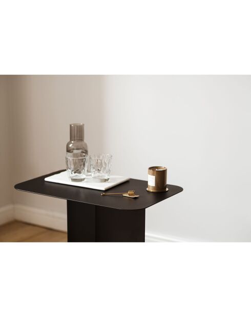 Ho schwarzer mobiler Rollwagen - 60x40x54 cm