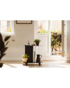 Ho schwarzer mobiler Rollwagen - 60x40x54 cm