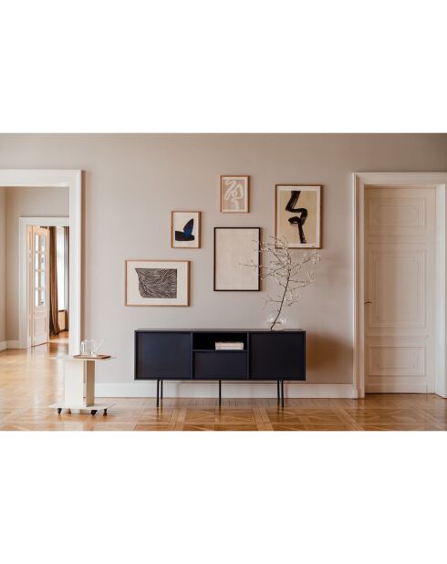 Ho beigefarbener Rollwagen - 60x40x54 cm