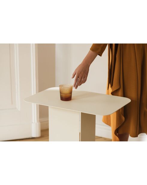 Ho beigefarbener Rollwagen - 60x40x54 cm