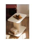 Ho beigefarbener Rollwagen - 60x40x54 cm