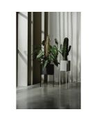 Vaso da fiori Maki grande nero - 30x20x46 cm