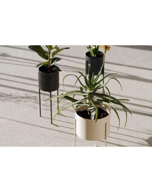 Vaso da fiori Maki grande beige - 30x20x46 cm