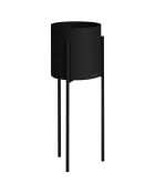 Vaso da fiori Maki grande nero - 20x20x55 cm