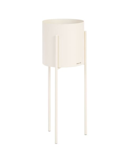 Vaso da fiori Maki grande beige - 20x20x55 cm