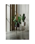 Vaso da fiori Maki grande beige - 20x20x55 cm