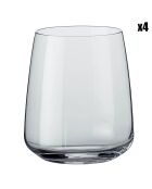 4 Verres à eau Planeo transparents - 36 cl