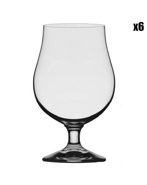 6 Verres à bière Berlin transparents - 40 cl