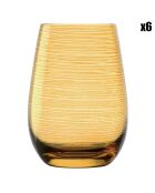 6 Gobelets Twister Amber - 46 cl