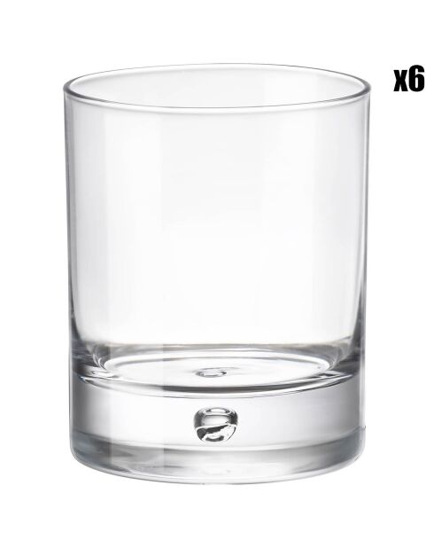 6 Verres à eau Barglass transparents - 19.5 cl
