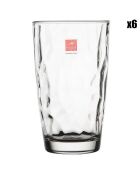 6 Verres Long Drink Diamond transparents - 47 cl