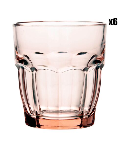 6 Verres Rock Bar transparents - 27 cl