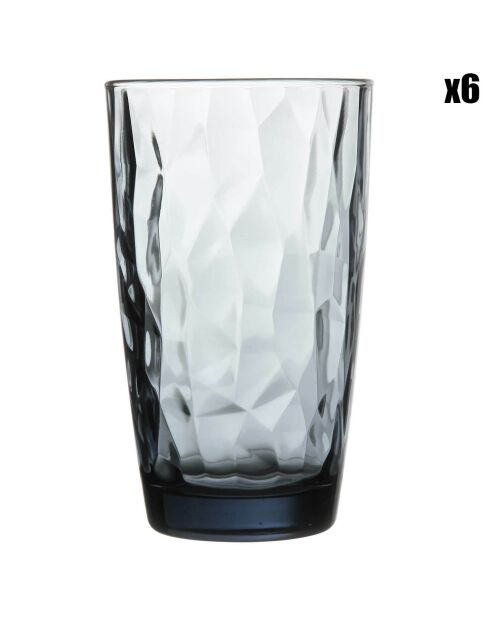 6 Gobelets Diamond bleus - 47 cl