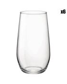 6 Verres à eau Electra transparents - 39 cl