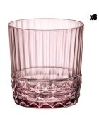 6 Gobelets America'20s roses - 37 cl