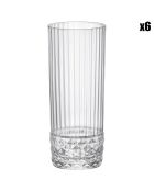 6 Verres Tumbler America'20s roses - 49 cl