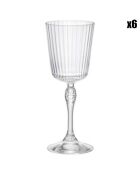 6 Verres à Cocktail America's transparents - 24 cl
