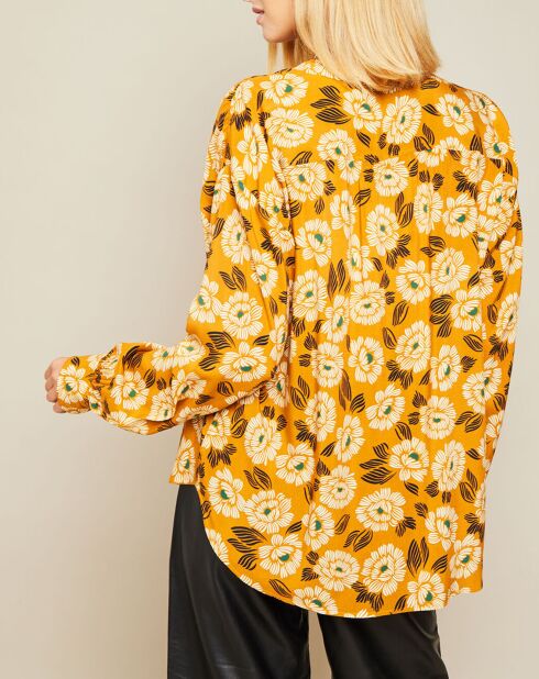 Blouse imprimée Cody ocre