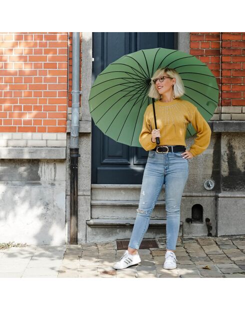 Parapluie droit - Ouverture manuelle vert
