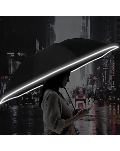 Parapluie pliant inversé - Ouverture automatique noir