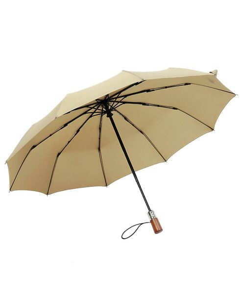 Parapluie compact - Ouverture automatique beige