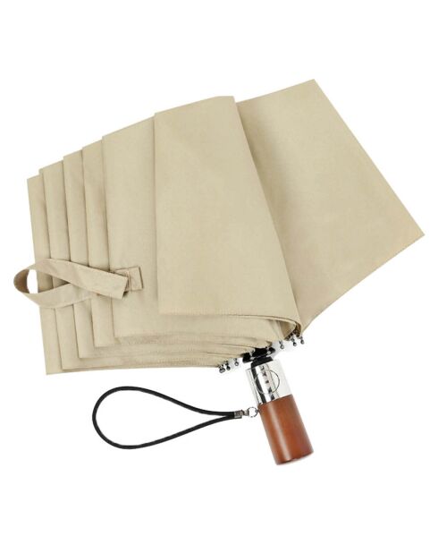 Parapluie compact - Ouverture automatique beige
