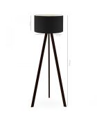 Ayd schwarze Stehlampe - D.38x21x140 cm