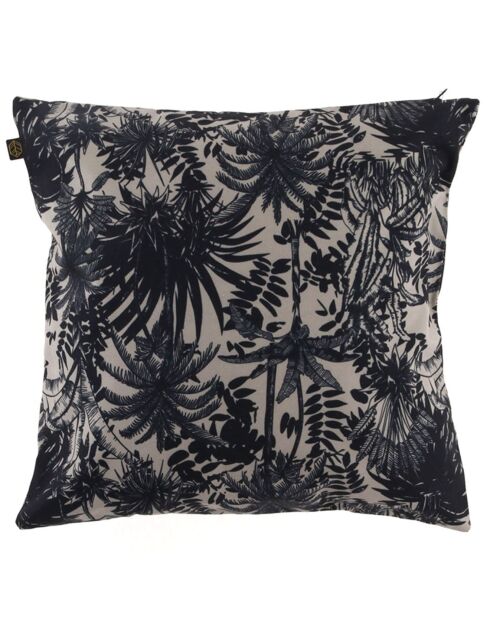 Funda de cojín Sanoa Outdoor lino/negro azulado - 45x45 cm