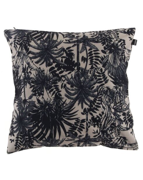 Funda de cojín Sanoa Outdoor lino/negro azulado - 45x45 cm