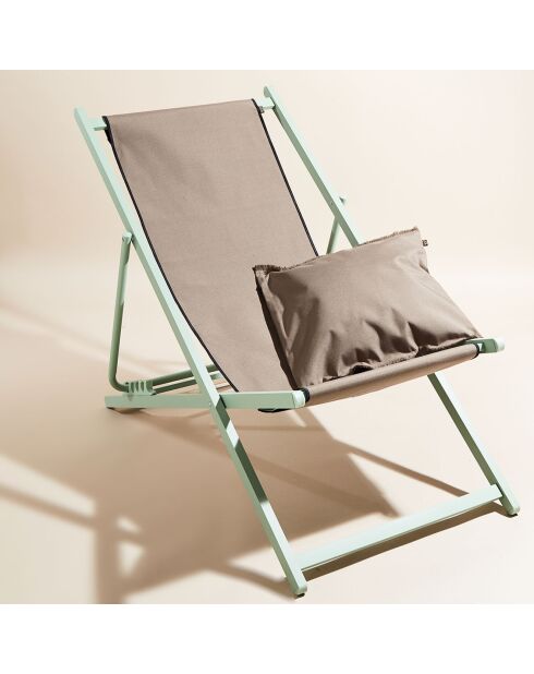 Housse de chilienne Bimini lin - 43x144 cm