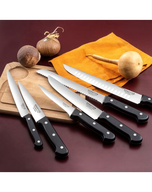 Couteau chef Universal noir/gris - 20 cm