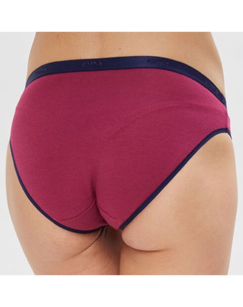 3 Culottes Pocket Coton jaune/rouge/marine