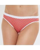 3 Culottes Pocket Coton marine/rouge