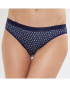 3 Culottes Pocket Coton marine/rouge