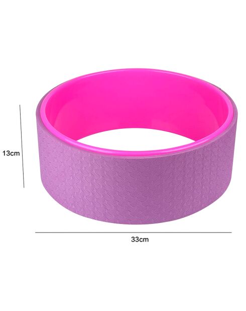 Roue de yoga violet/rose