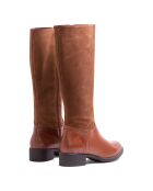 LO-564 hellbraune Lederstiefel Krust/Se