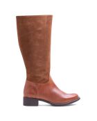LO-564 hellbraune Lederstiefel Krust/Se