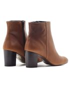 Botas Marilo de piel sintética marrón claro - Tacón 7 cm
